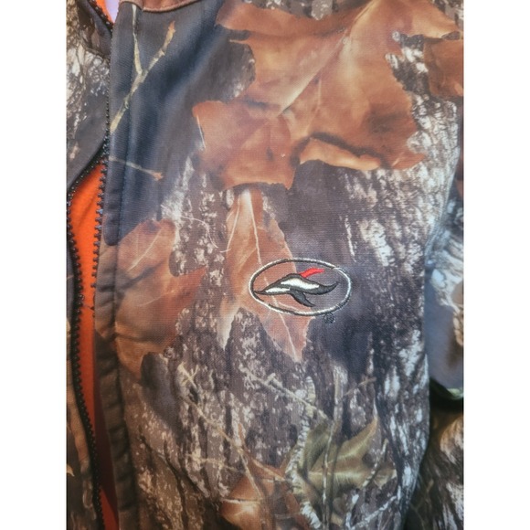 Red Head Realtree Jacket Mens Medium Brown Orange Camo Reversible Full Zip - Picture 2 of 10